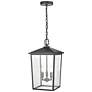 5_Fetterton 19 3/4"H Powder-Coated Black Outdoor Hanging Light more views