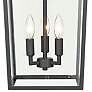 2_Fetterton 23 1/2" High Black 3-Light Outdoor Wall Light more views