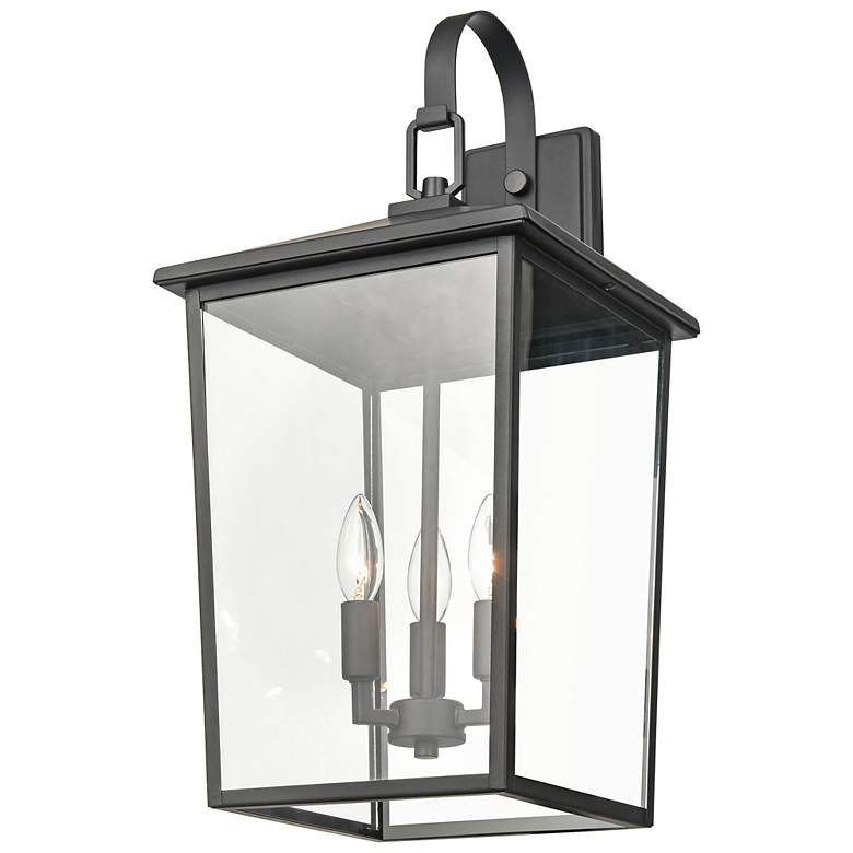 Image 4 Fetterton 23 1/2" High Black 3-Light Outdoor Wall Light more views