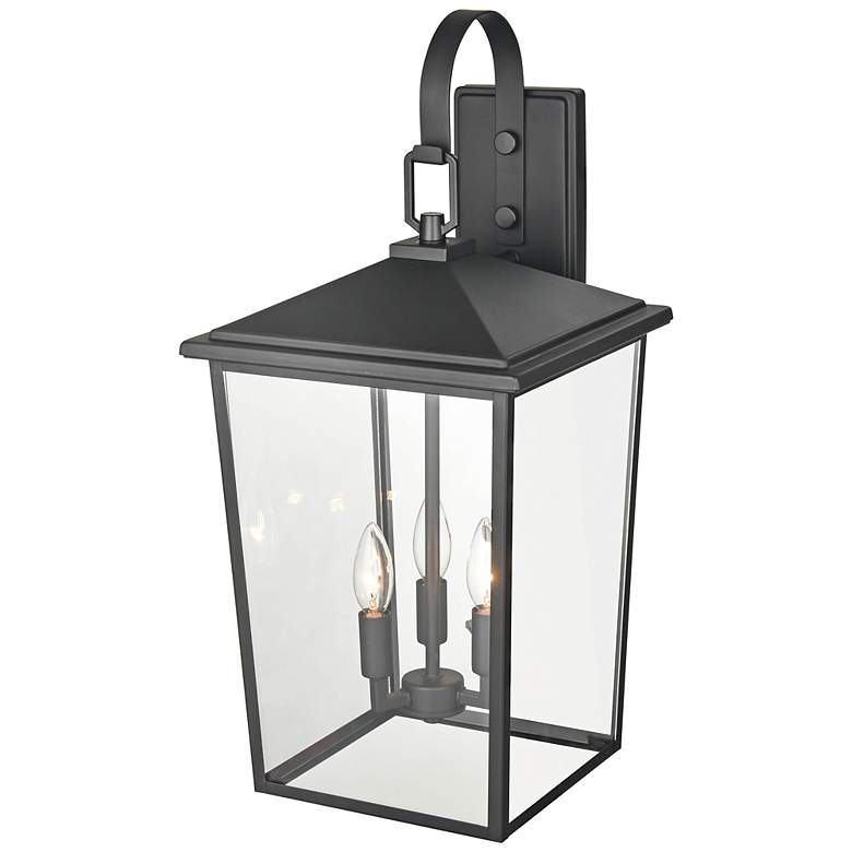 Image 5 Fetterton 23 1/2" High Black 3-Light Outdoor Wall Light more views