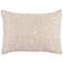 FH Natural and Ivory Fabric Pillow Sham