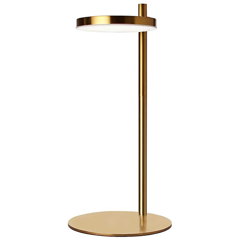 Image 2 Fia 15" High Aged Brass LED Accent Table Lamp