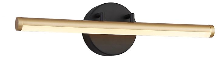 Thumbnail1 of Fianco 18" Wide Matte Black, Brass LED Bath/Vanity