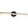 Fianco 24 1/2" Wide Brass and Black Linear LED Bath Light