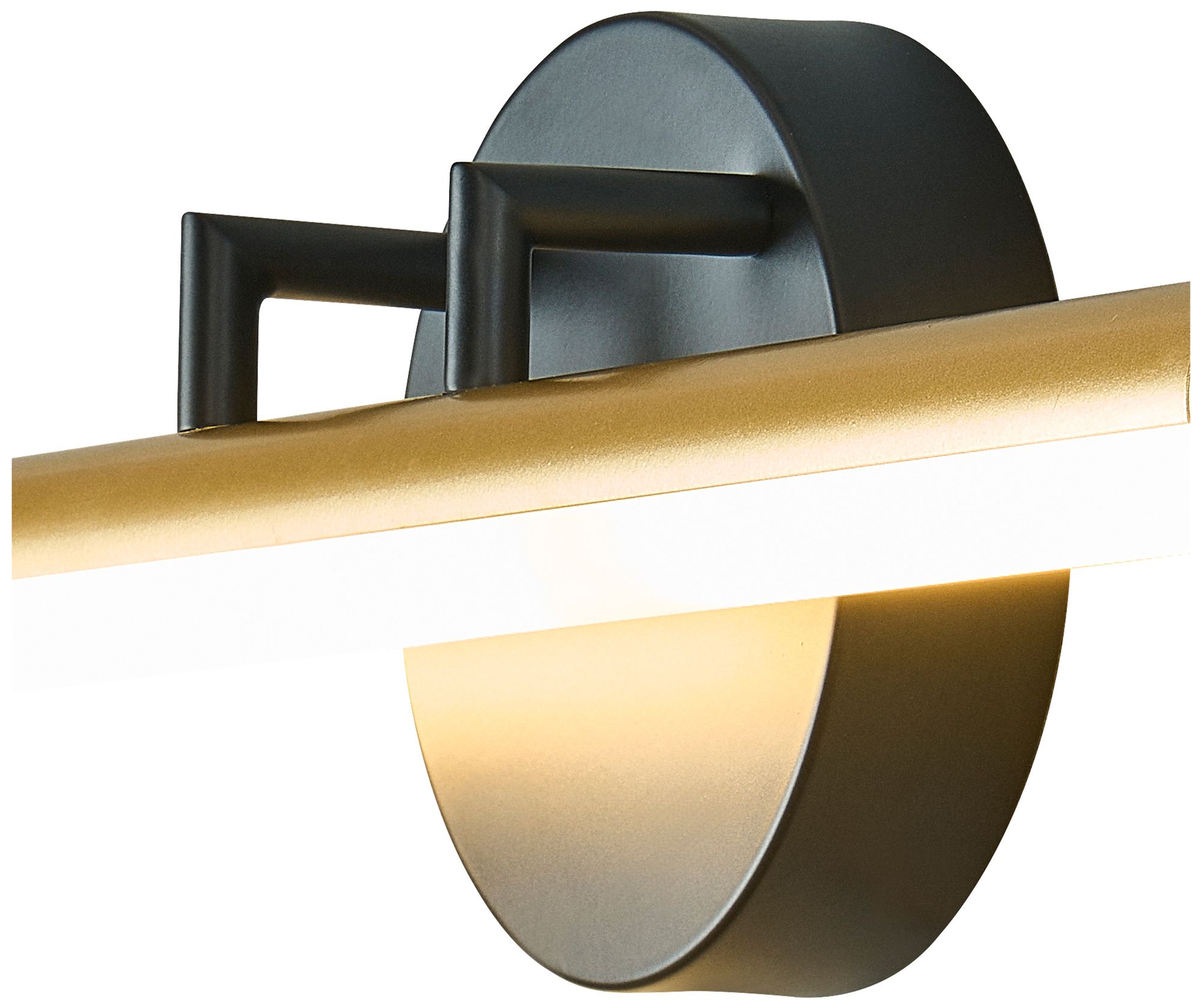 Image 4 Fianco 32" Wide Matte Black, Brass LED Bath/Vanity more views