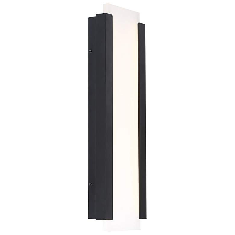 Image 1 Fiction 20"H x 6.25"W 1-Light Outdoor Wall Light in Black