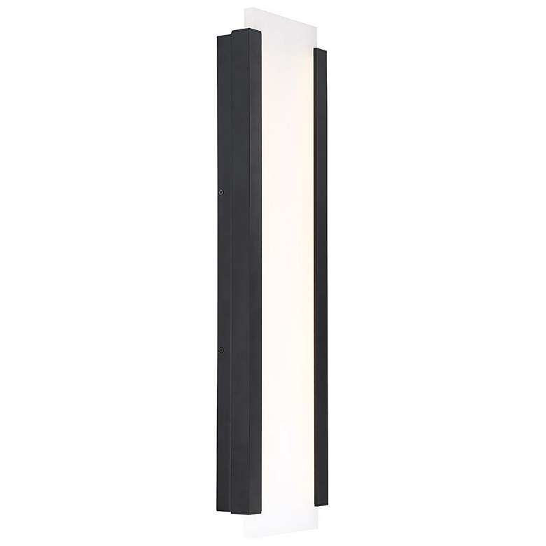 Image 1 Fiction 26"H x 7"W 1-Light Outdoor Wall Light in Black