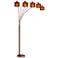 Fidrych Mica Shade 5-Arm Heavy-Duty Arc Floor Lamp