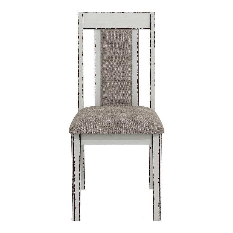 Image 3 Fie Warm Gray Fabric Dining Side Chairs Set of 2 more views