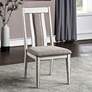 Fie Warm Gray Fabric Dining Side Chairs Set of 2