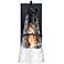 Field Daisy Lane 14" High Black Outdoor Wall Light