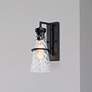 6_Field Daisy Lane 14" High Black Outdoor Wall Light more views