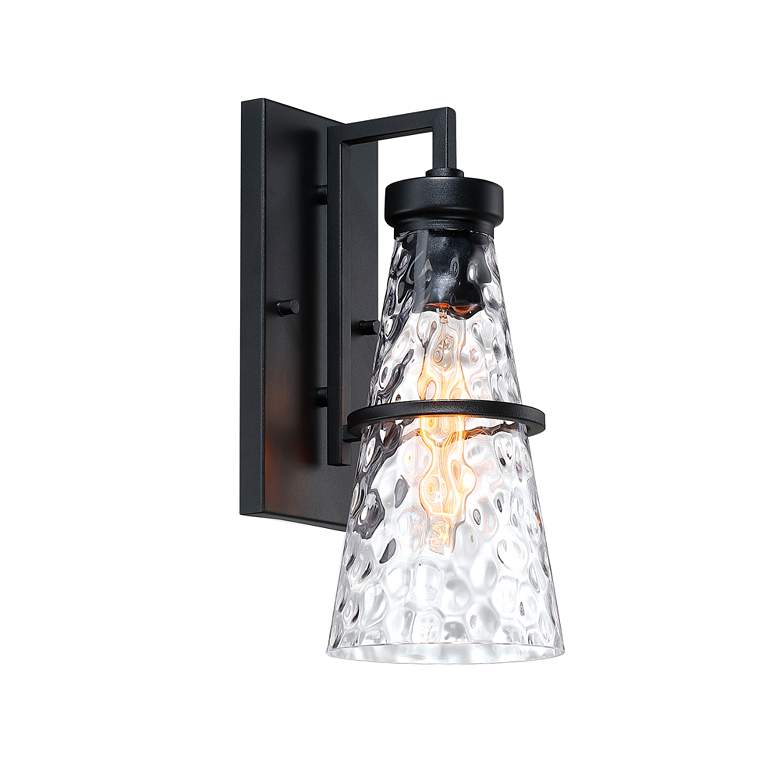 Image 2 Field Daisy Lane Black Outdoor Hardwired Wall Sconce more views