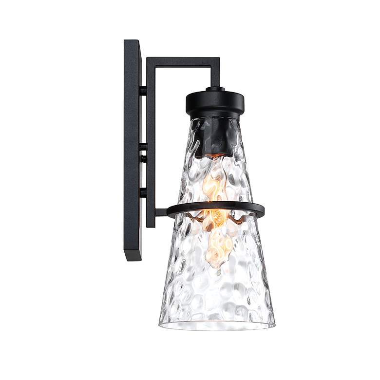 Image 3 Field Daisy Lane Black Outdoor Hardwired Wall Sconce more views