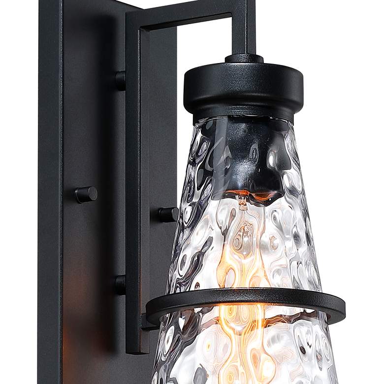 Image 4 Field Daisy Lane Black Outdoor Hardwired Wall Sconce more views