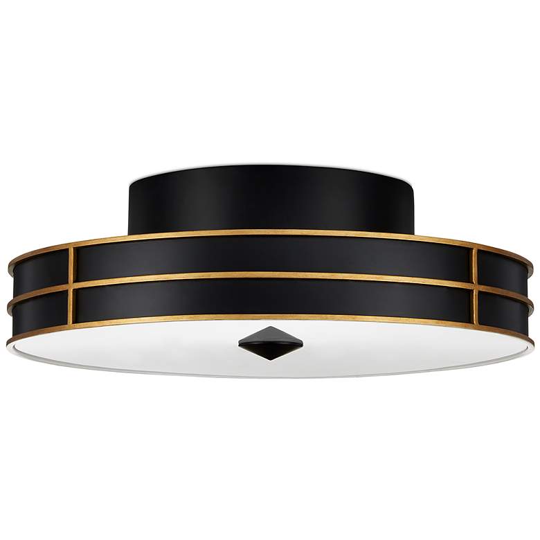 Image 2 Fielding Black Flush Mount more views