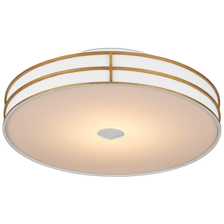Image 3 Fielding White Flush Mount more views