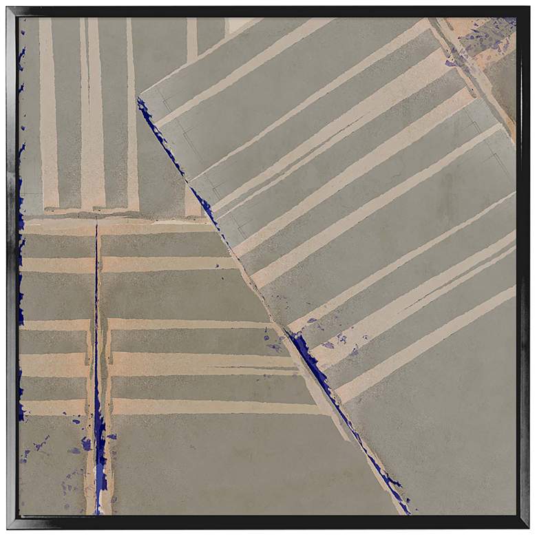 Image 1 Fields From Above 37 3/4 inch Square Framed Canvas Wall Art