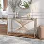 Fife Lake 47 1/4" Wide Gold Metal Rectangular Console Table