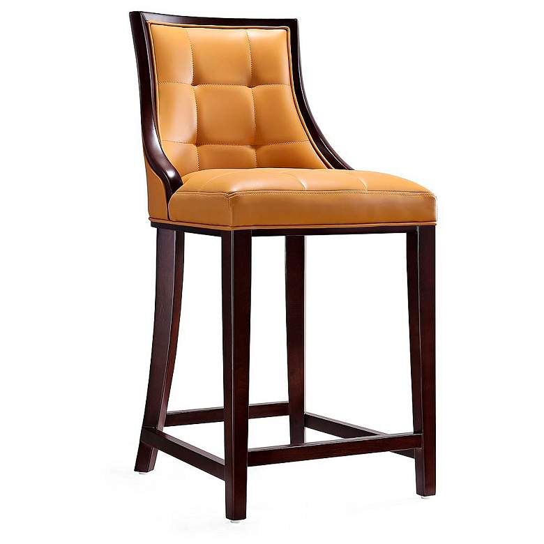 Image 7 Fifth Avenue 26" Camel Faux Leather Counter Stools Set of 3 more views