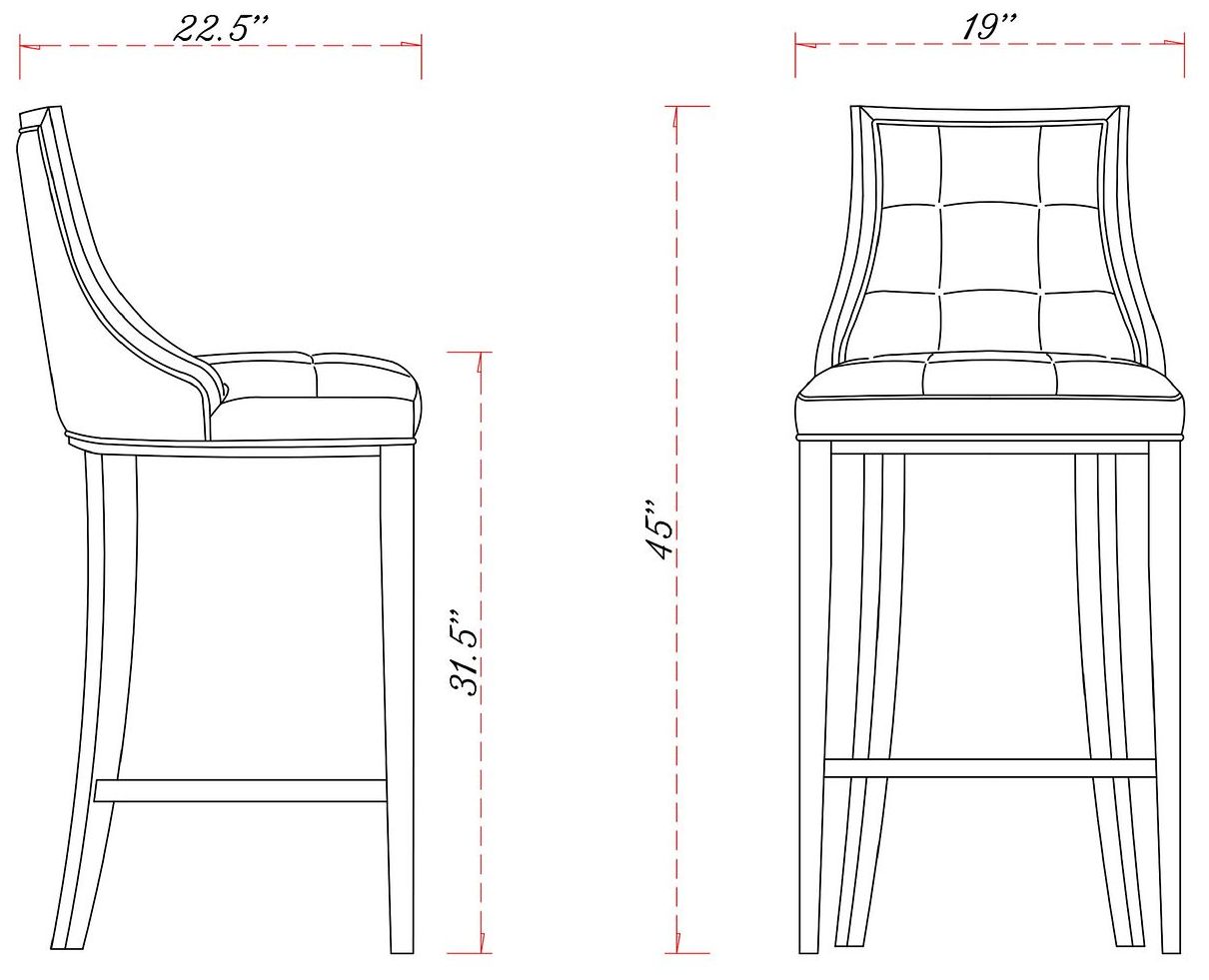Image 3 Fifth Avenue Faux Leather Barstool in Pebble Grey more views