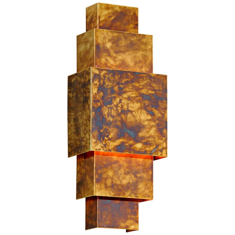 Image 1 Figueroa 17" High Historic Brass LED Outdoor Wall Light