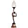 Figurine with Flame Glass LED Accent Lamp