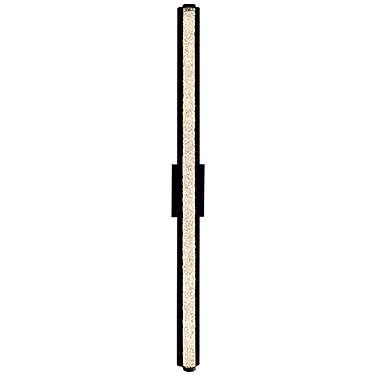 Fiji 48" High Black Crystal LED Outdoor Wall Light