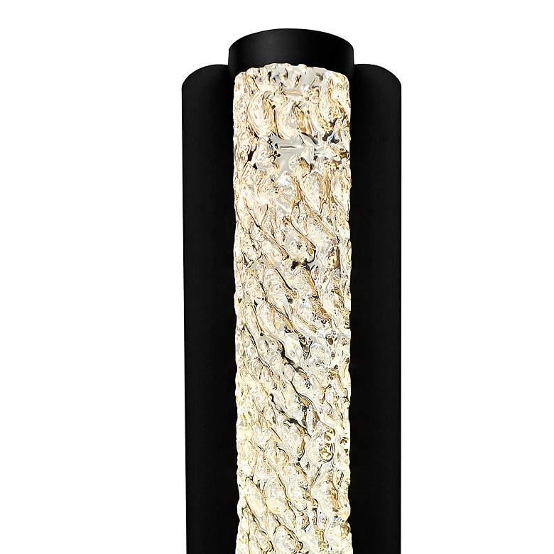 Image 3 Fiji 48" High Black Crystal LED Outdoor Wall Light more views