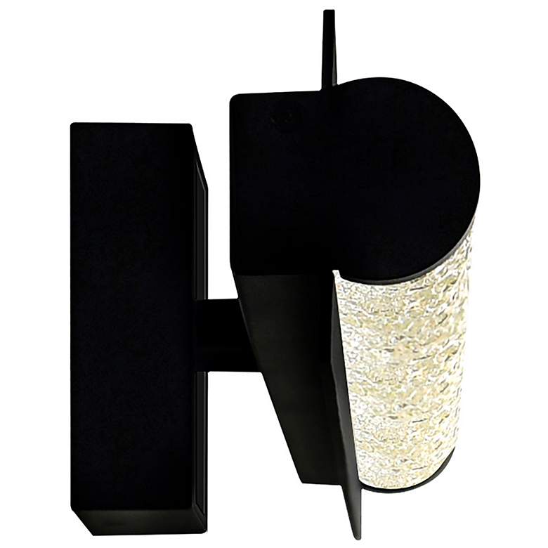 Image 4 Fiji 48" High Black Crystal LED Outdoor Wall Light more views