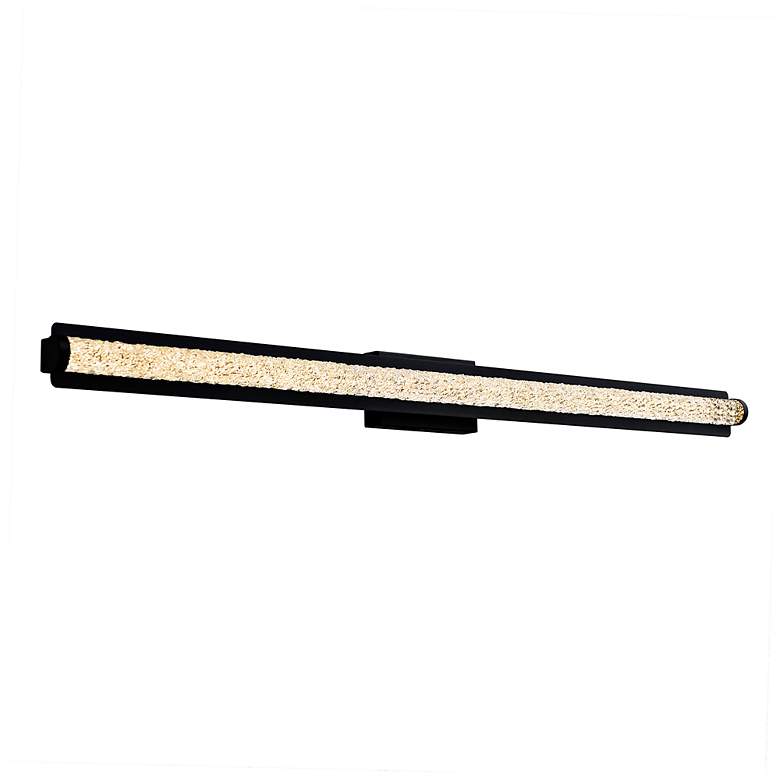 Image 5 Fiji 48" High Black Crystal LED Outdoor Wall Light more views