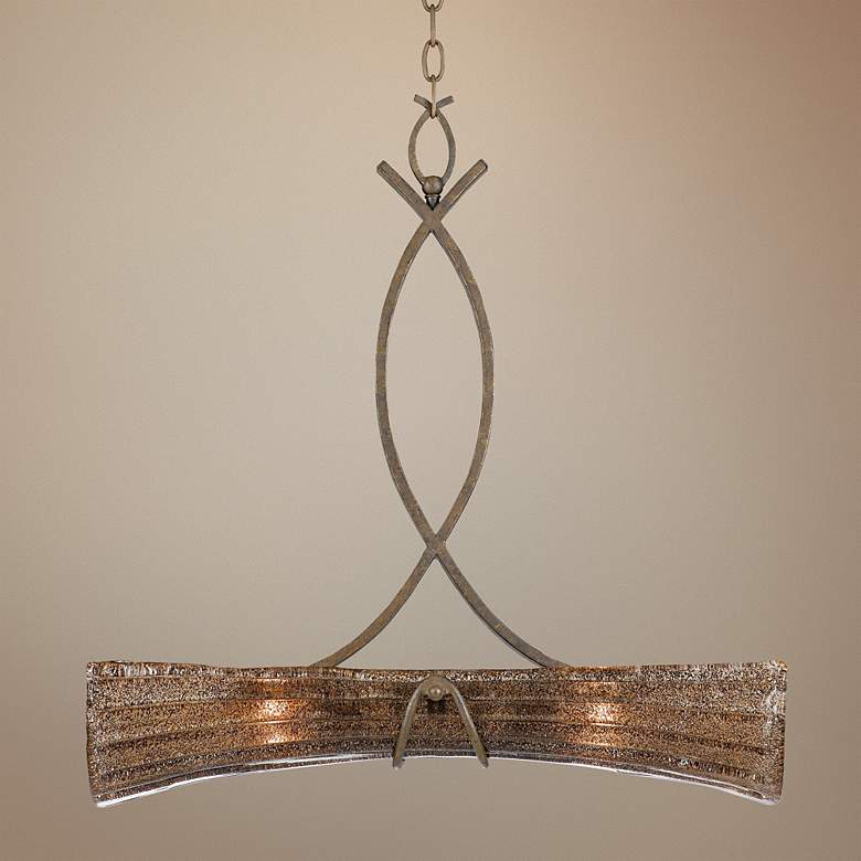 Image 1 Fiji Collection Aged Bronze Pendant Chandelier