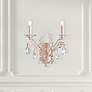 1_Filigrae 16"H x 14"W 2-Light Crystal Wall Sconce in Heirloom Bron