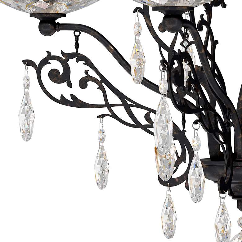 Image 4 Filigrae 16"H x 14"W 2-Light Crystal Wall Sconce in Heirloom Bron more views