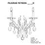 6_Filigrae 16"H x 14"W 2-Light Crystal Wall Sconce in Heirloom Bron more views