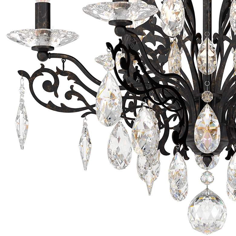 Image 2 Filigrae 18.5"H x 23"W 6-Light Crystal Semi-Flush Mount in Heirlo more views
