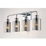 2_Filigree 4-Light " Wide Polished Chrome Wall Sconce more views
