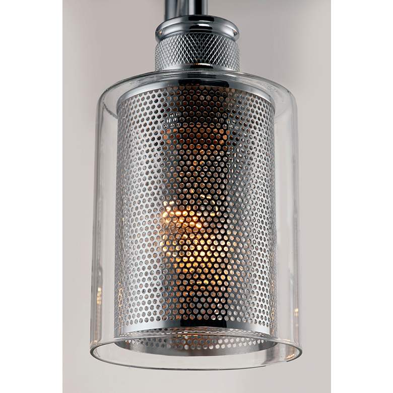 Image 4 Filigree 4-Light " Wide Polished Chrome Wall Sconce more views