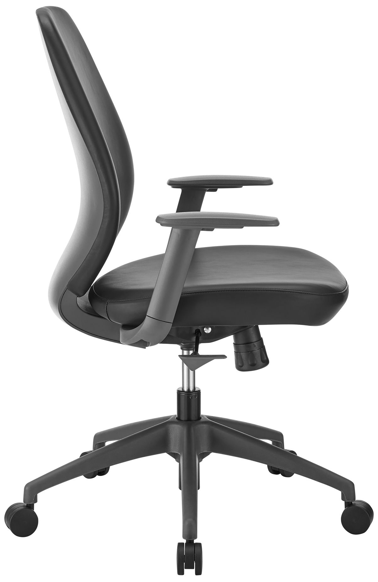 Thumbnail3 of Filip Low Back Office Chair in Black Leatherette more views