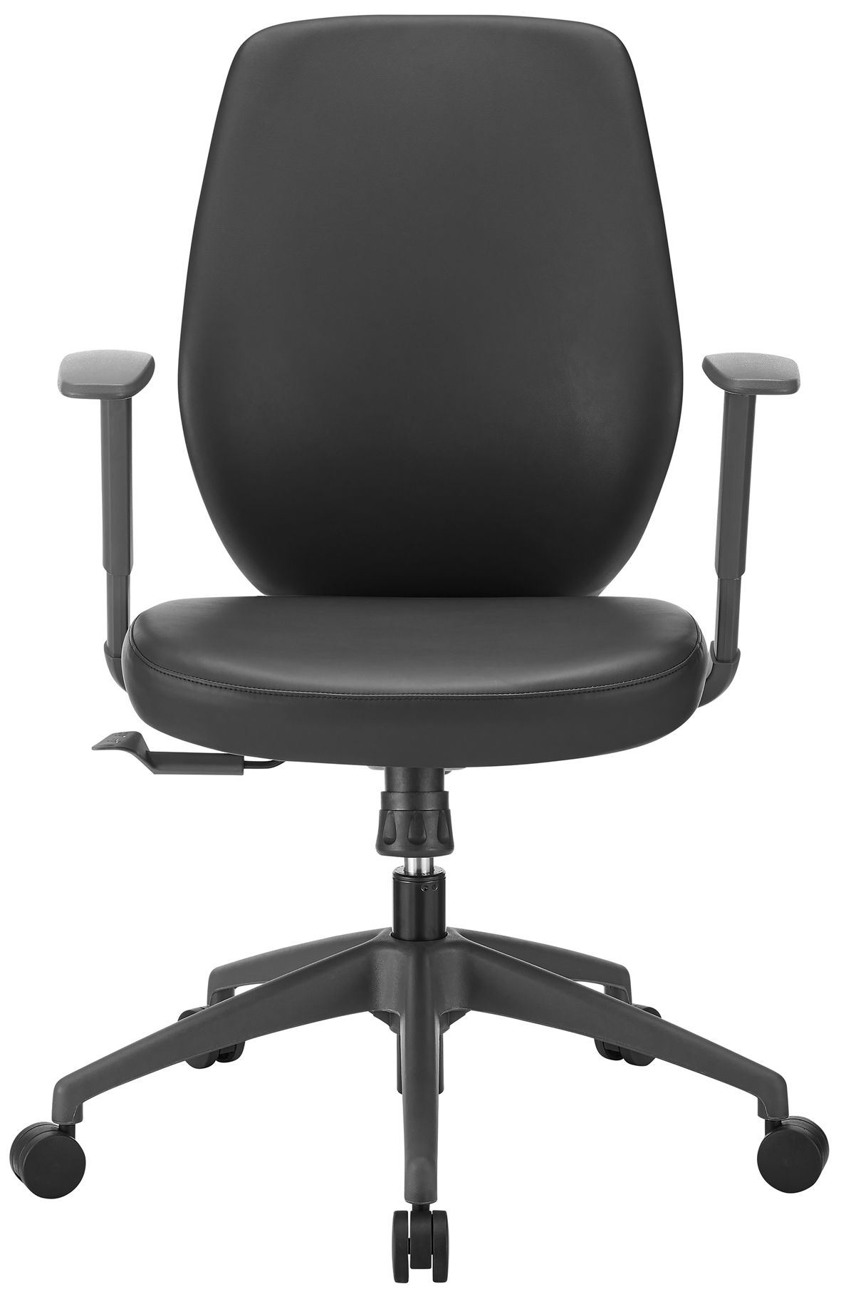 Filip Low Back Office Chair in Black Leatherette