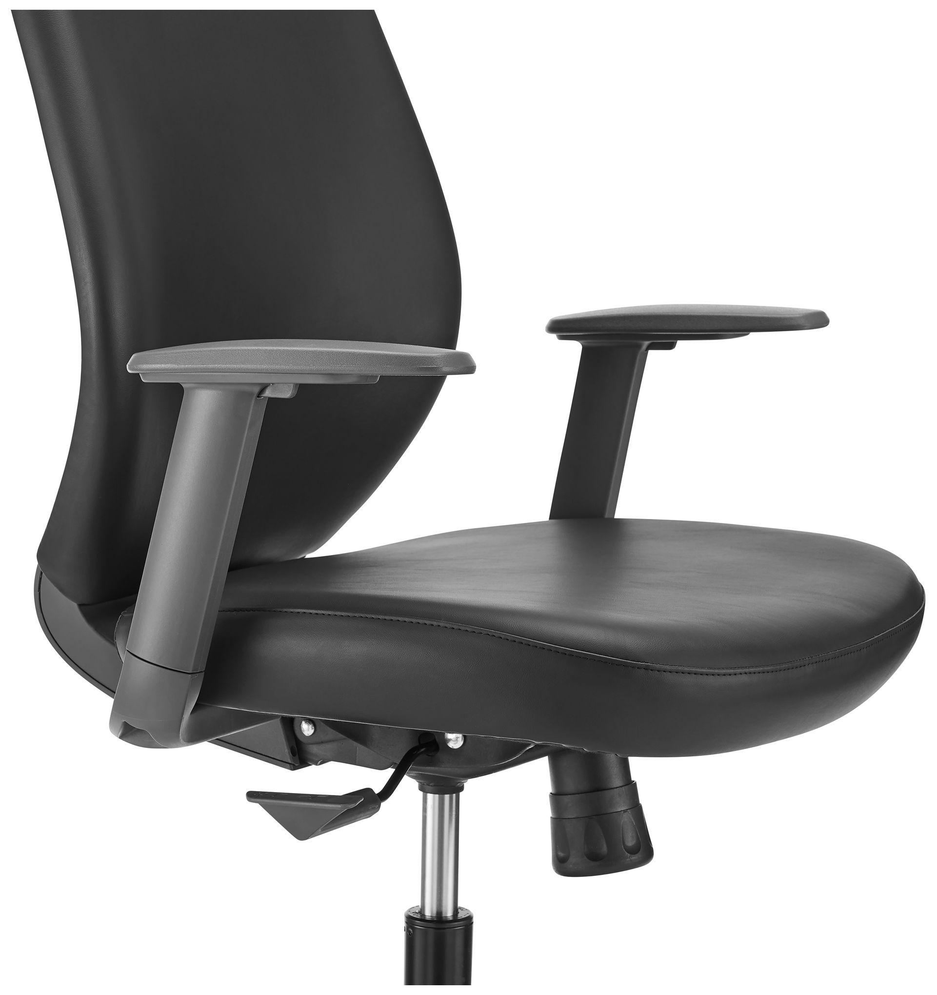 Filip Low Back Office Chair in Black Leatherette