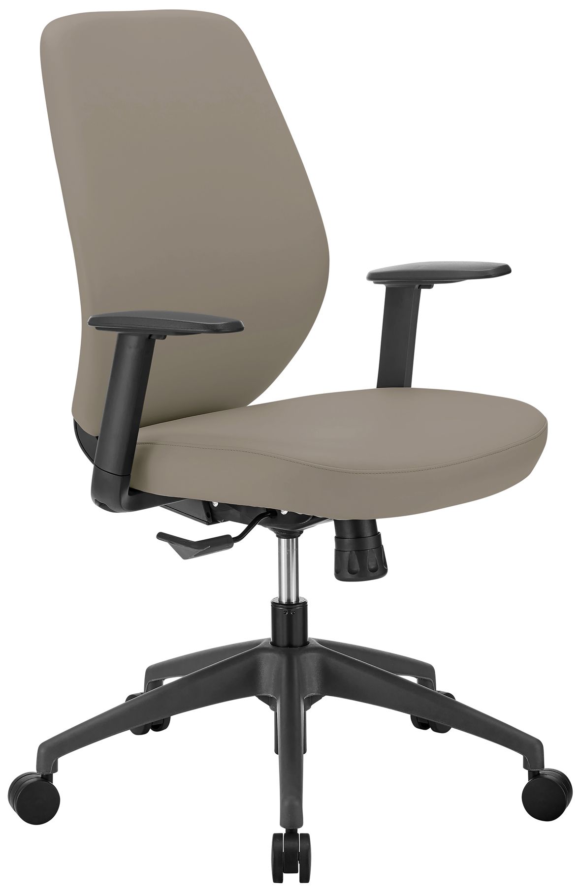 Thumbnail2 of Filip Low Back Office Chair in Light Gray Leatherette more views