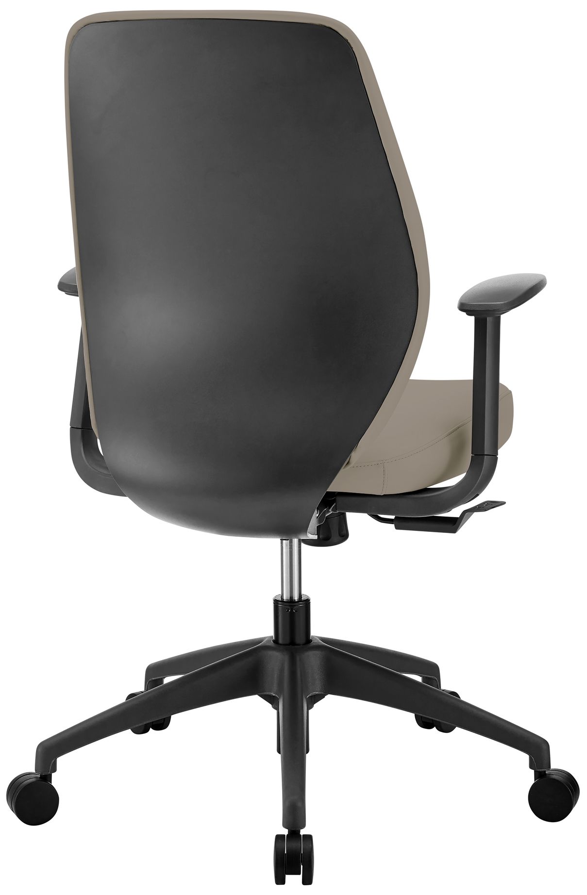 Thumbnail4 of Filip Low Back Office Chair in Light Gray Leatherette more views