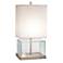 Fillable Glass Block Table Lamp
