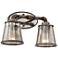 Fillmore 14 1/4" Wide Industrial Rust 2-Light Bath Light