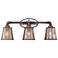 Fillmore 23 1/4" Wide Industrial Rust 3-Light Bath Fixture