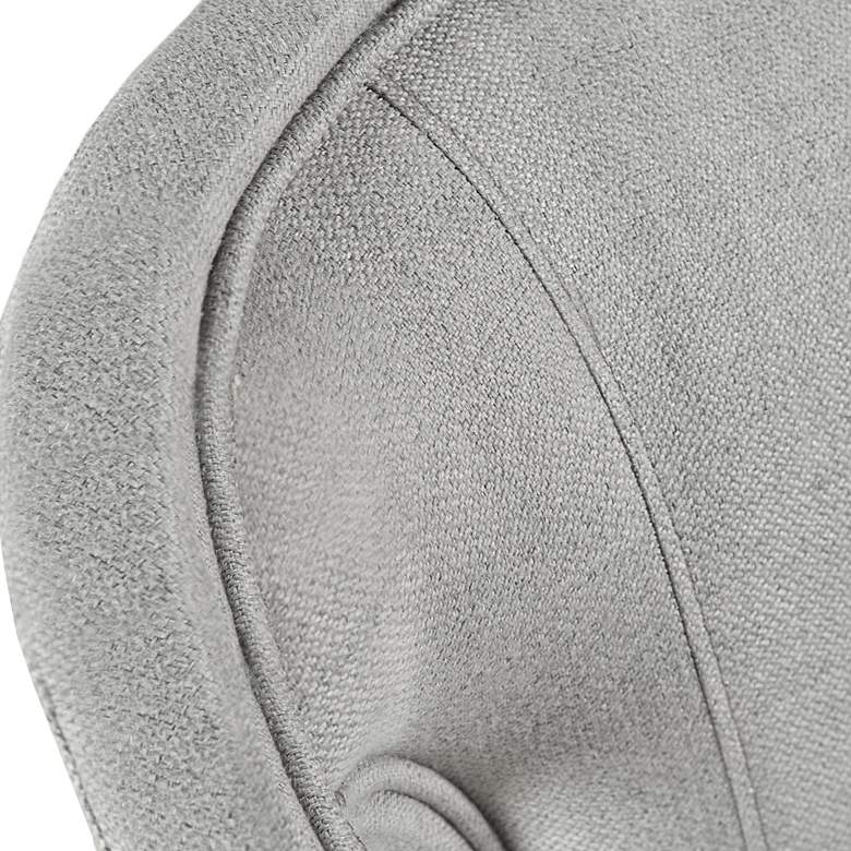 Image 3 Fillmore 25 1/4" Light Gray Fabric Swivel Counter Stool more views