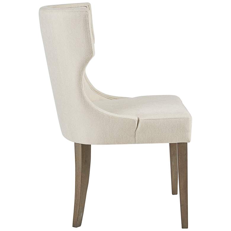 Image 5 Fillmore Cream Fabric Wingback Dining Chair more views