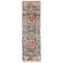 Fillmore Geometric Hand Knotted Blue Area Rug 2'-6" x 14'