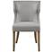 Fillmore Light Gray Fabric Wingback Dining Chair